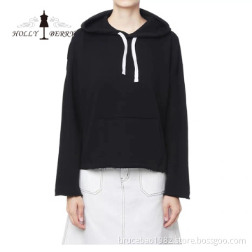Guaranteed Quality Lightweight Regular Black White Hoodie